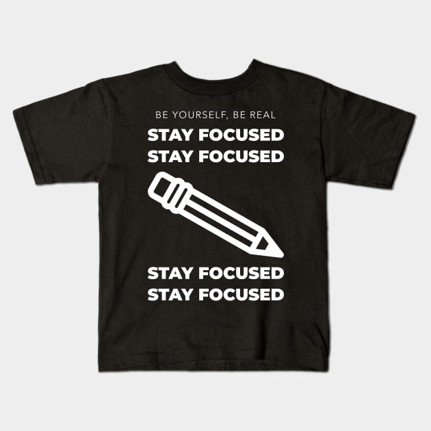 Positive Quotes Kids T-Shirt by Sabahmd